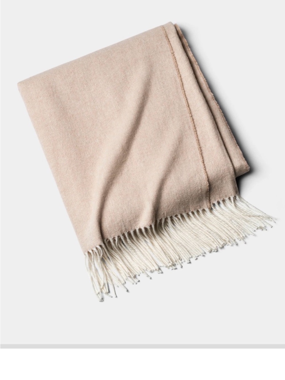 Cozy Earth Classic Beige Fringe Scarf - Women Accessories